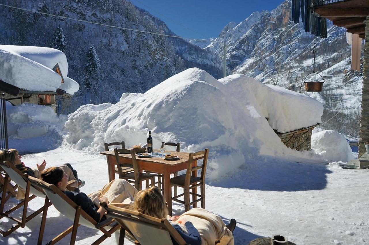 Pensione Albergo Diffuso Ceaglio Valle Maira Marmora Dış mekan fotoğraf